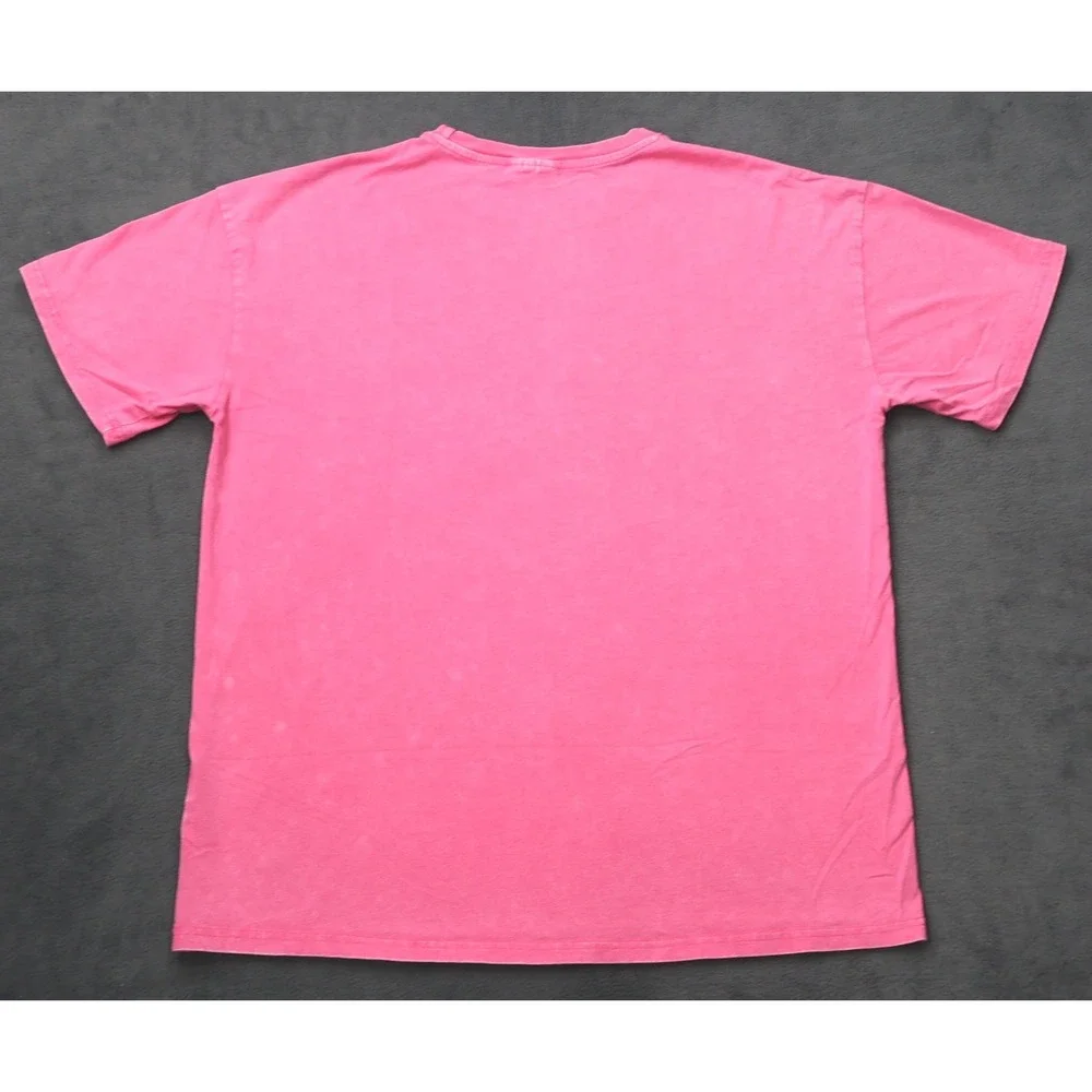 Romwe Powerpuff Girls T-Shirt Womens Large Pink Excellent Graphic Cartoon Tee